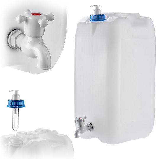 Recipient pentru apă Kadax, rezervor chiuvetă, distribuitor de lichid de săpun 30l cu robinet