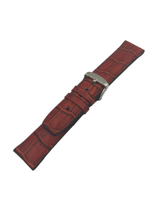 ByLeather Δερμάτινο Λουράκι Πορτοκαλί 22mm