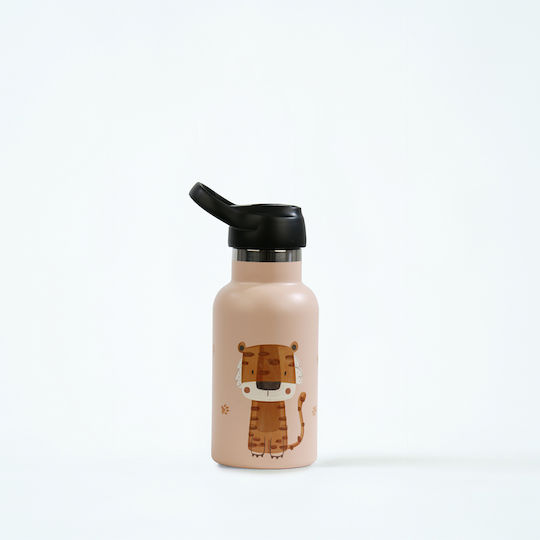 Runbott Kids Water Bottle Thermos Stainless Steel with Straw Non Spill 350ml