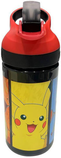 Kids Licensing Παιδικό Παγούρι με Καλαμάκι Pokemon 470ml (Διάφορα Σχέδια/Χρώματα)