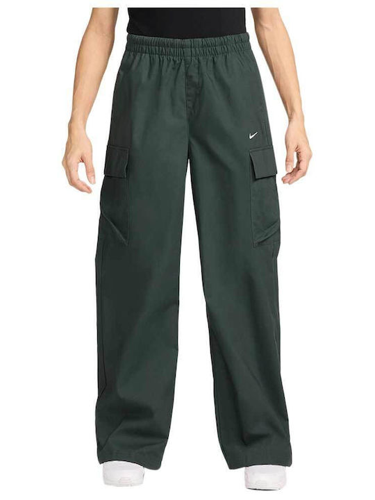 Sportswear Everything Wovens Dama Tesatura Pantaloni Cargo cu Elastic Verde