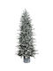 Weihnachtsbaum Schlank Beschneit 180cm mit 578 Zweige im Topf