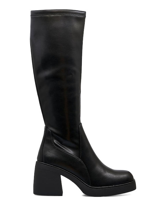 Women's Boots with High Heel Black