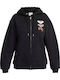 Surf Stoked Long Women's Sweatshirt Jacket Hooded Phantom