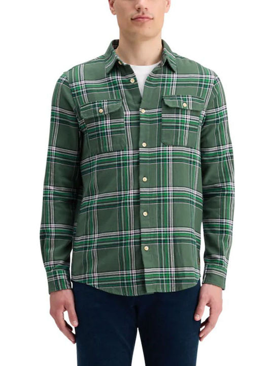Scotch & Soda Flanell Hemd Green, Pink, Khaki