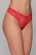 Milena by Paris Γυναικείο Sexy String Κόκκινο