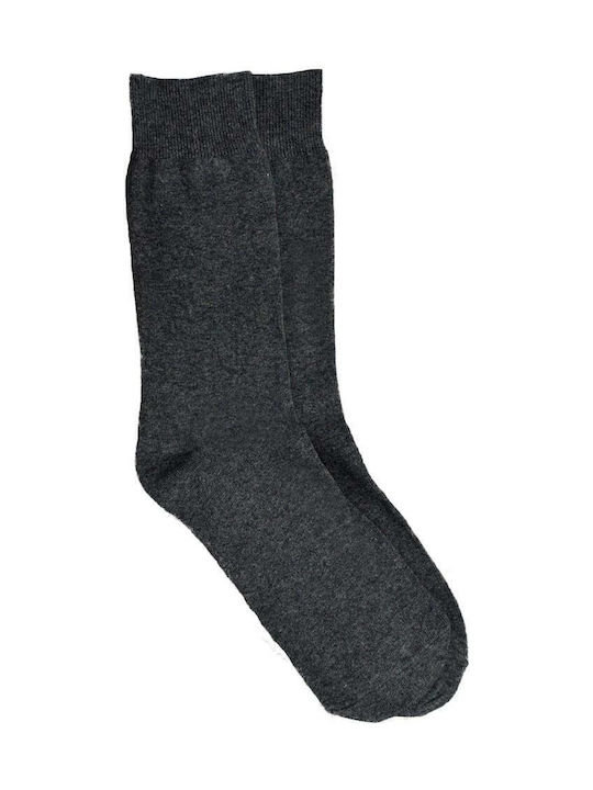 Potre Men's Solid Color Socks Charcoal