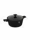 Berlinger Haus Matte Black Collection Deep Aluminum Pot 6.1lt / 28cm