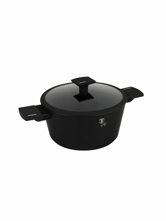 Matte Schwarze Collection Kochtopf aus Aluminium 24cm BH-8188