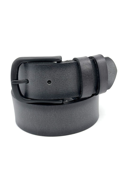 Legend Accessories Wide Men's Belt Leather Gray