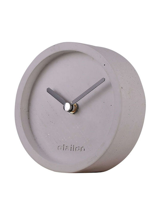 Aberto Design Tabletop Clock Gray 665CST1402