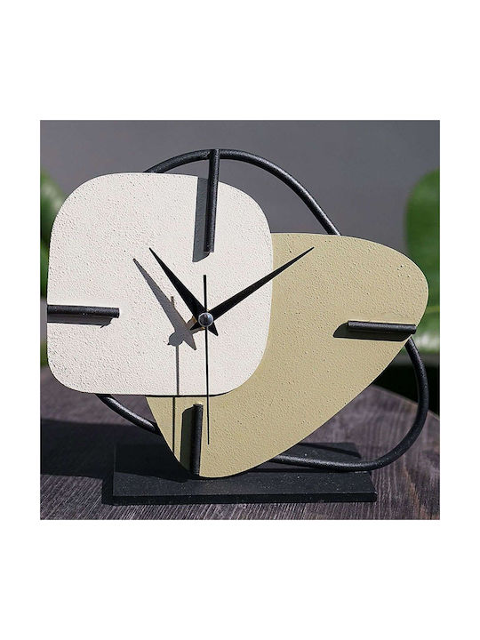 Aberto Design Tabletop Clock White 901LMN1209