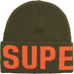 Superdry Beanie Unisex Beanie Knitted in Khaki ...