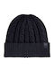 Beanie Γυναικείος Σκούφος Πλεκτός σε Μαύρο χρώμα