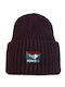 Rutger Beanie Unisex Σκούφος Πλεκτός σε Μωβ χρώμα