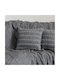 Nima Μαξιλάρι Καναπέ Mansi από 100% Βαμβάκι Gray 45x45εκ.