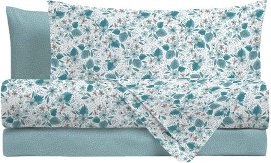 Amo La Casa Sophia Bettlaken für Einzelbett 3 Stück 90x200cm mit Gummibettlaken