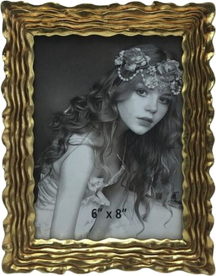 Karvounis Polyresin Photo Frame with Gold Frame