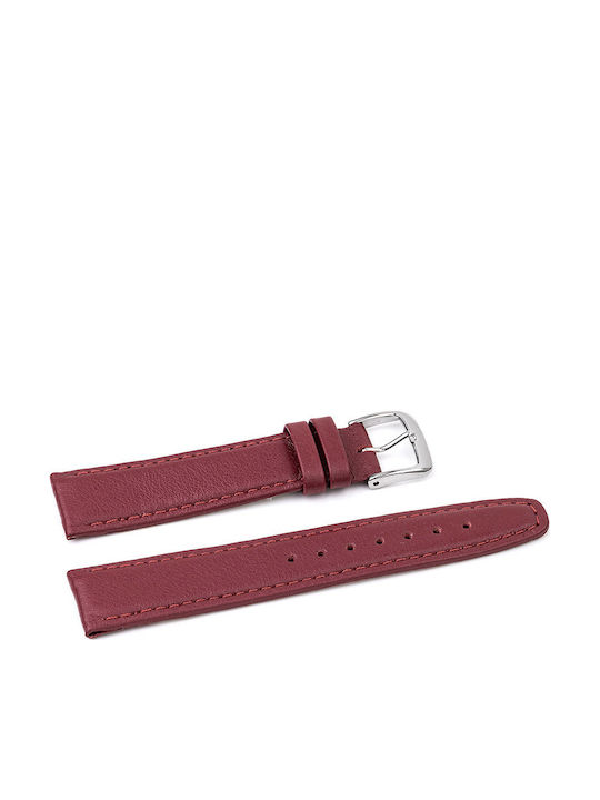 Kuki Leather Strap Burgundy 20mm