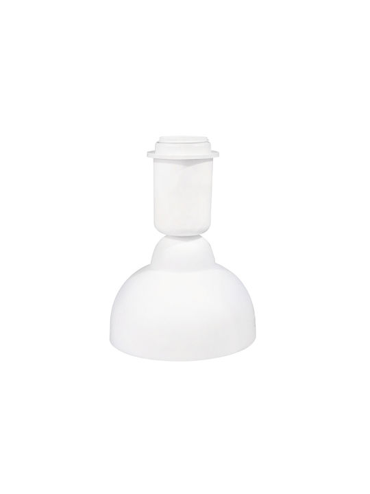 Heronia Decorative Lamp with Socket for Bulb E27 White