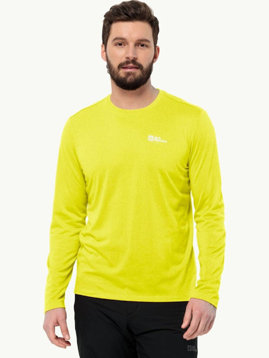 Jack Wolfskin Ισοθερμική Μπλούζα Κίτρινη