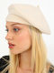 Doca Fabric Women's Beret Hat Beige