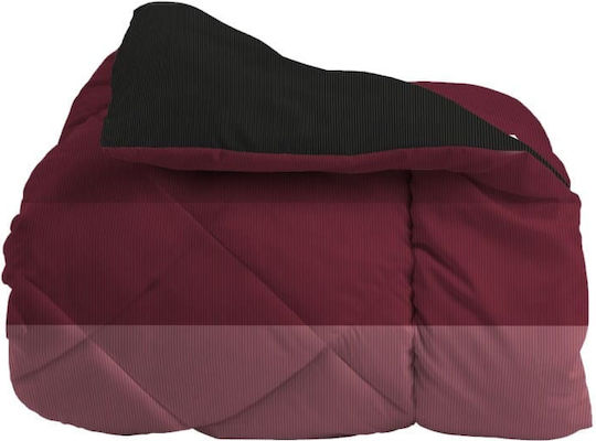 Amo La Casa Duvet Queen 250x260cm Kenneth Bordeaux/black 320 GSMGsm