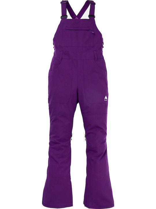 Burton 2l Stretch 17143108502 Women's Dungarees for Ski & Snowboard Purple