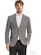 Men's Winter Suit Jacket Slim Fit Gray