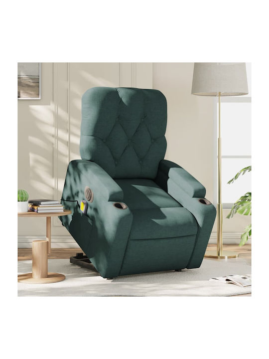 Fotoliu Relax Masaj cu Puf Sc. Green 74x86.5x93...