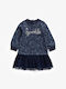 Children's Dress Long Sleeve Tulle Dark Blue