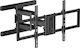Powertech PT-1280 Wall TV Mount with Arm up to 100" and 60kg Black