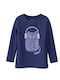 Kids' Shirt Long Sleeve Dark Blue