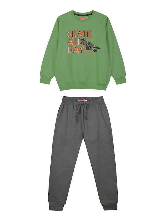 Kids Sweatpants Set Anthracite 2pcs