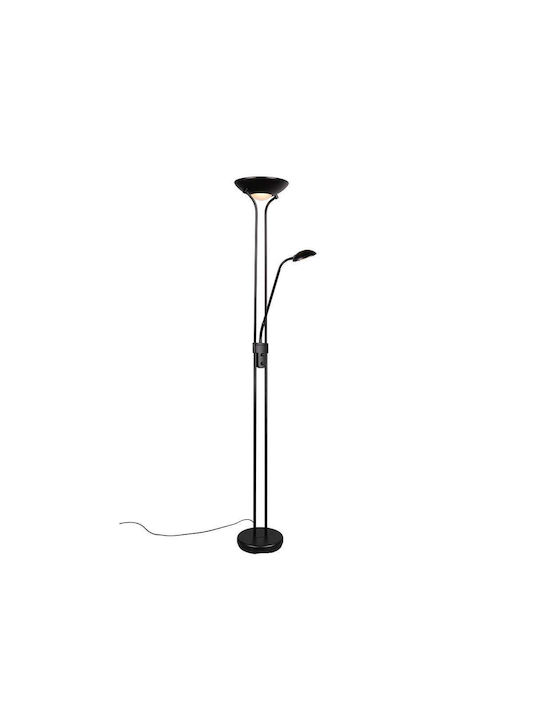 Trio Lighting Spock Stehleuchte H180xB25cm. Schwarz