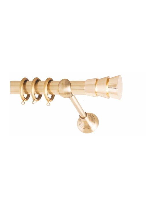 Frans Metallic Curtain Pole Triplo Single Φ25mm...