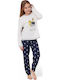Sexen Kids' Pajamas Winter Cotton Ecru