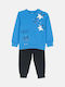 Dreams Kinder Schlafanzug Royal Blue, Black