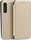 Beline Book Δερματίνης / Σιλικόνης Χρυσό (Xperia 10 V)