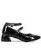 Pumps mit Riemchen Schwarz