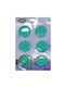 XMASfest Set Christmas Cake Molds Light Blue L24xW16xD5cm. 6pcs