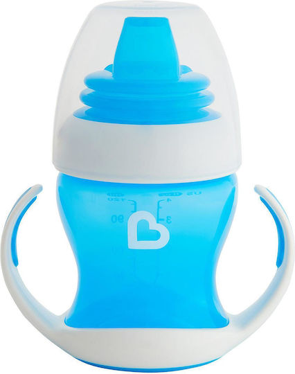 Munchkin Gentle First Cup Baby Sippy Cup Plastic with Handles Light Blue Blue for 4m+ 118ml