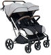 Belletti Twinner Doppelter Kinderwagen Geeignet für Neugeborene Charcoal