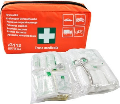 Medical Kit Φαρμακείο Πρώτων Βοηθειών Αυτοκινήτου Τσαντάκι με Εξοπλισμό