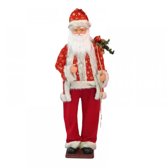 Dekorative Weihnachtsmänner mit Musik und Bewegung Roter