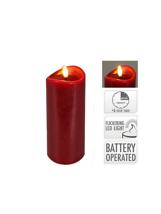 Zaros Διακοσμητικό Φωτιστικό LED Κερί 7x12.5εκ.