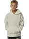 Kids Sweatshirt with Hood and Pockets White
