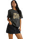 Bluze Damă Tricou Animal Print Albastru