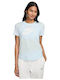 Sportswear Essentials Damen Sportlich Crop T-Shirt Hellblau