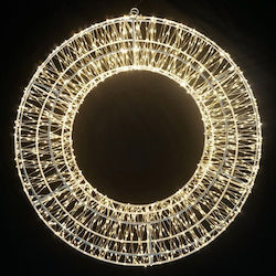 Coroniță iluminată 1800 Micro LED Cupru IP20 Argintiu Alb Cald LED 58cm 313.033.0012.14 Coroniță iluminată 1800 Micro LED Cupru IP20 Argintiu Alb Cald LED 58cm 313.033.0012.14